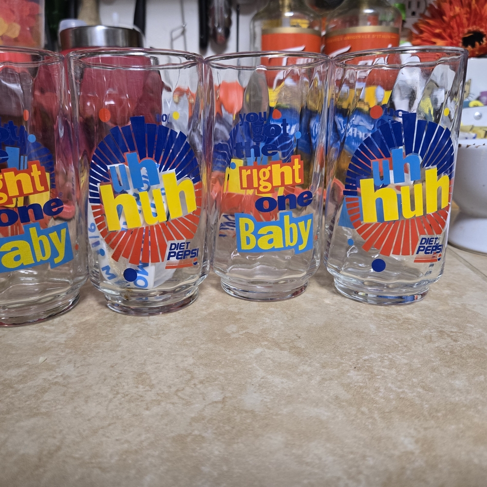 Pepsi Colorful Glass Set - Blue, Red, Yellow